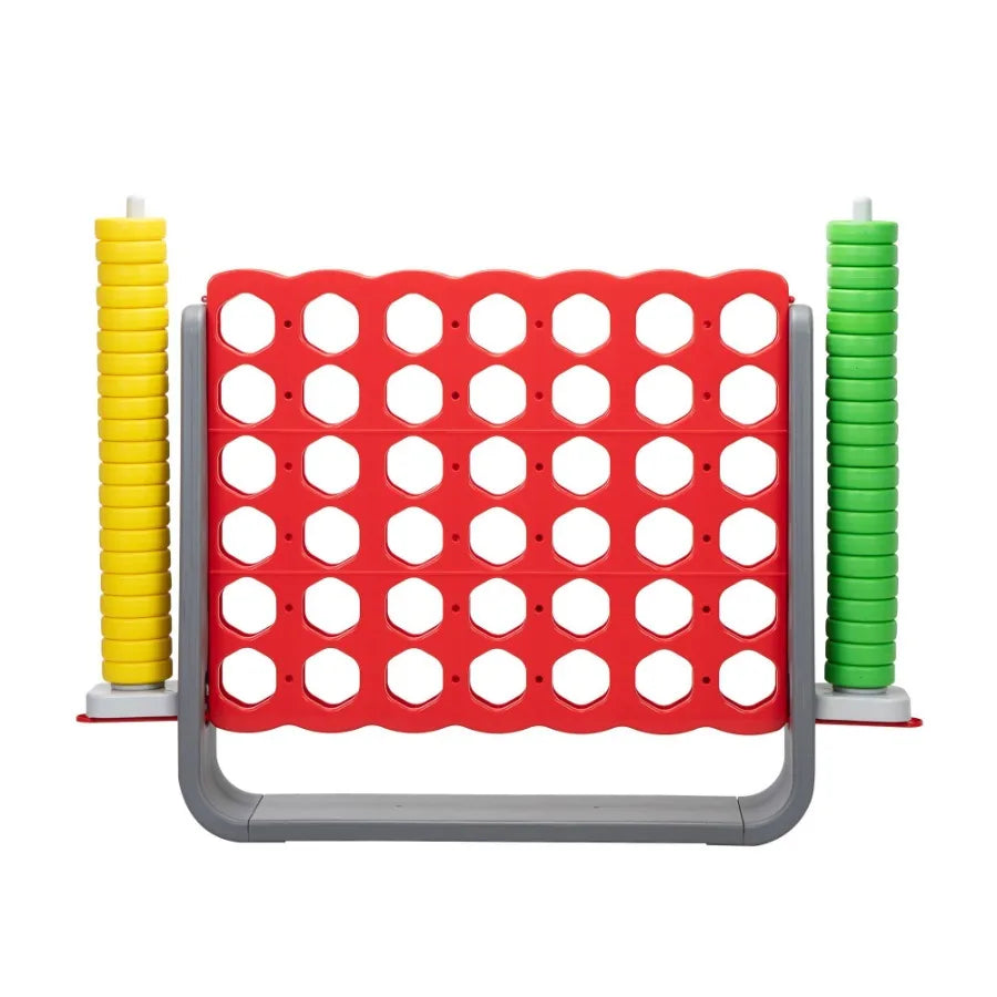Giant 4 In a Row Game Set for Outdoor and Indoor Use