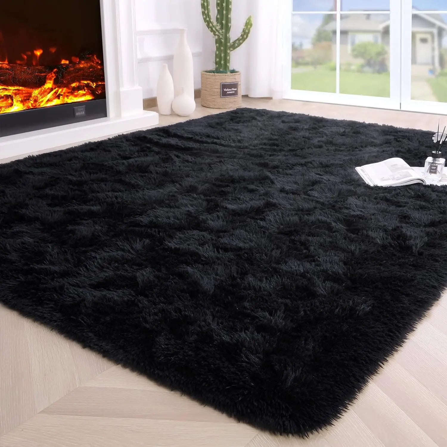 Fuzzy Non-Slip Area Rug for Multiple Rooms