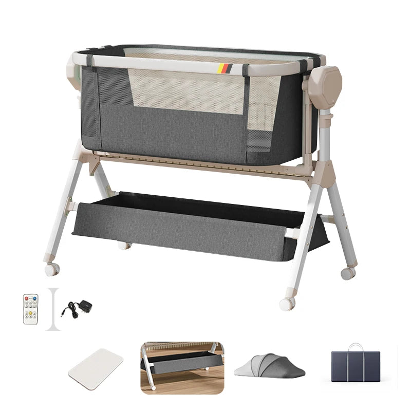 Automatic Rocking Unisex Newborn Baby Portable and Foldable Travel Crib. Various Colors.