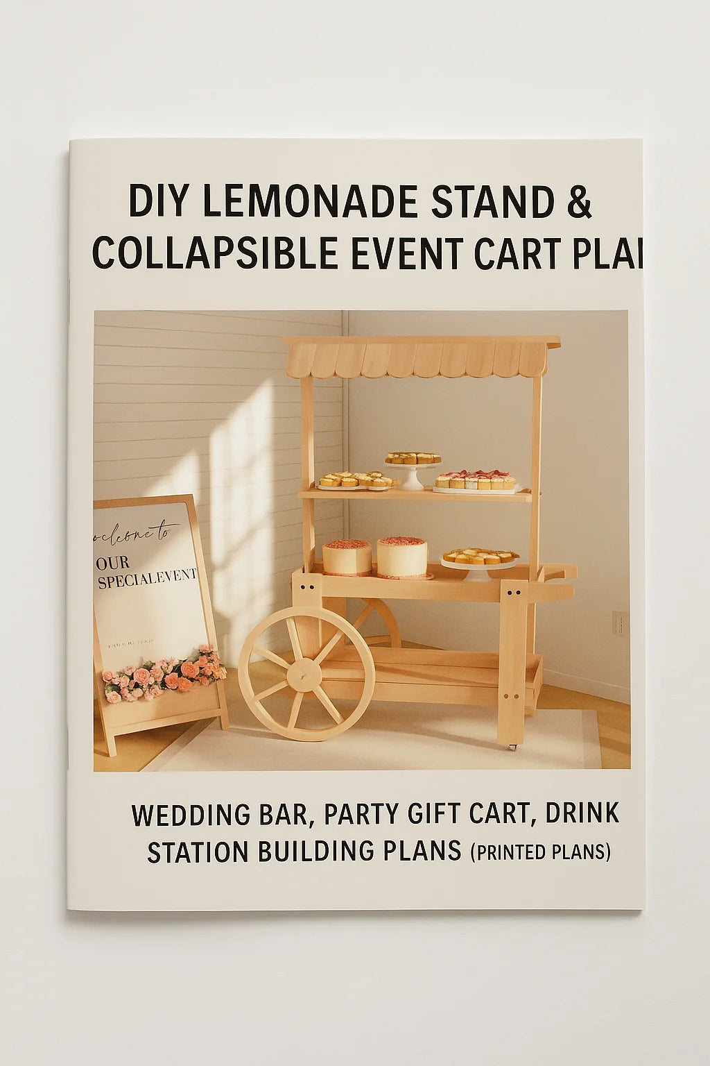 Printed DIY Event Cart Building Plans