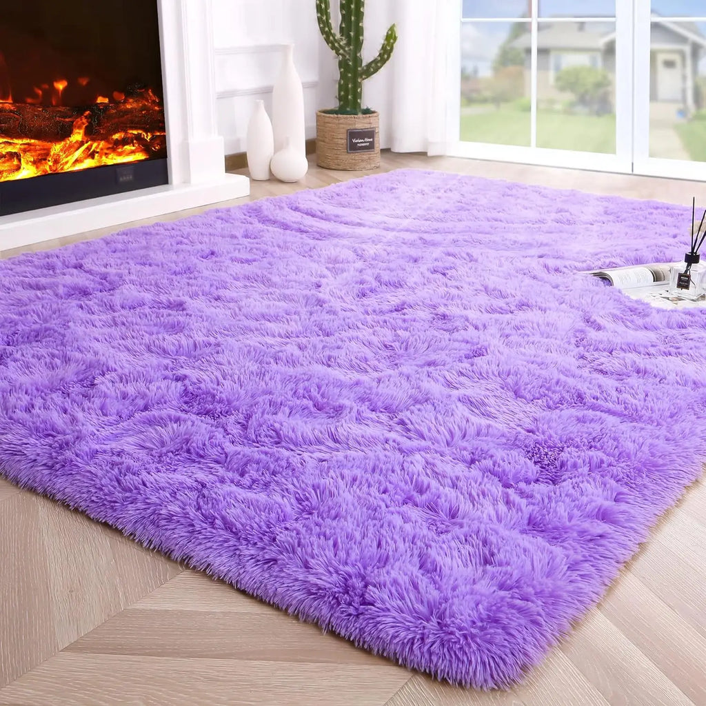 Fuzzy Non-Slip Area Rug for Multiple Rooms