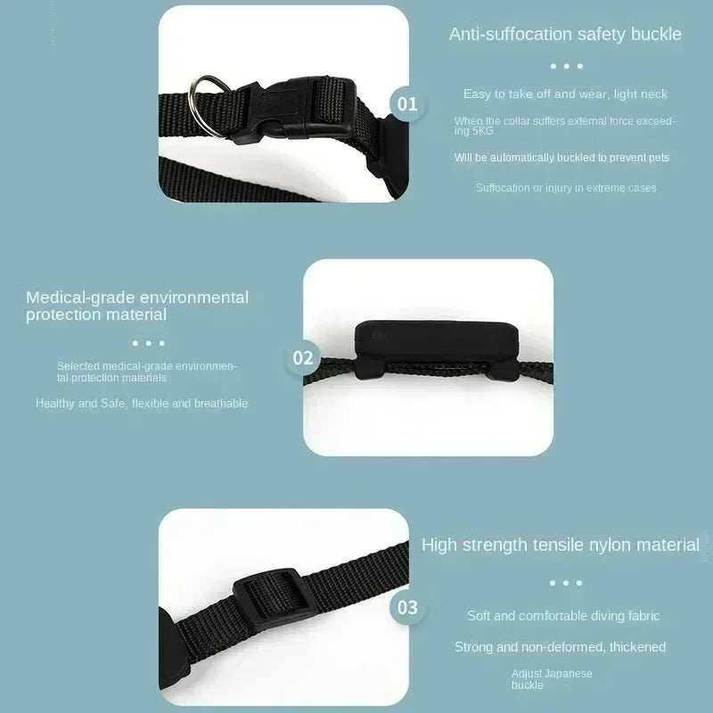 "Find My Pet Positioning Collar" - Pet Bluetooth Remote GPS Tracking Collar for Cats and Puppies