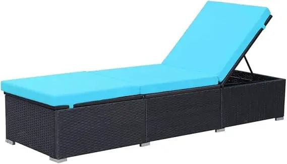 Poly Rattan Adjustable and Durable Patio Sun Lounger