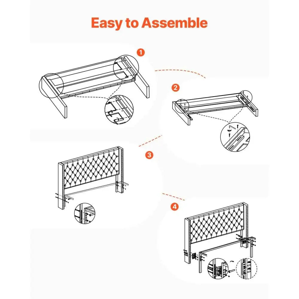 Adjustable Height Headboard for King Size Bed
