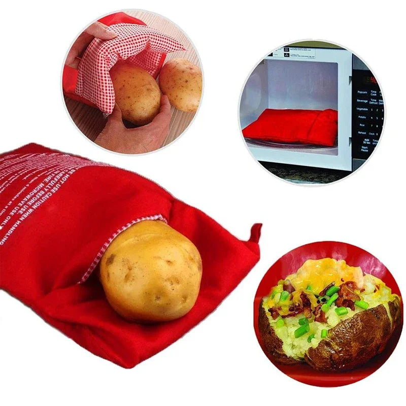 Microwave Reusable 4 Minute Potato Cooker Bag.