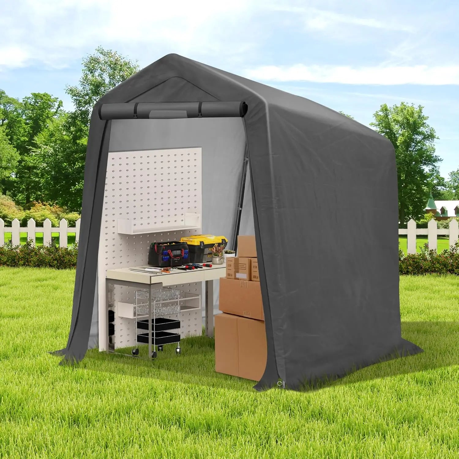 Heavy Duty Outdoor Fabric Storage Shed