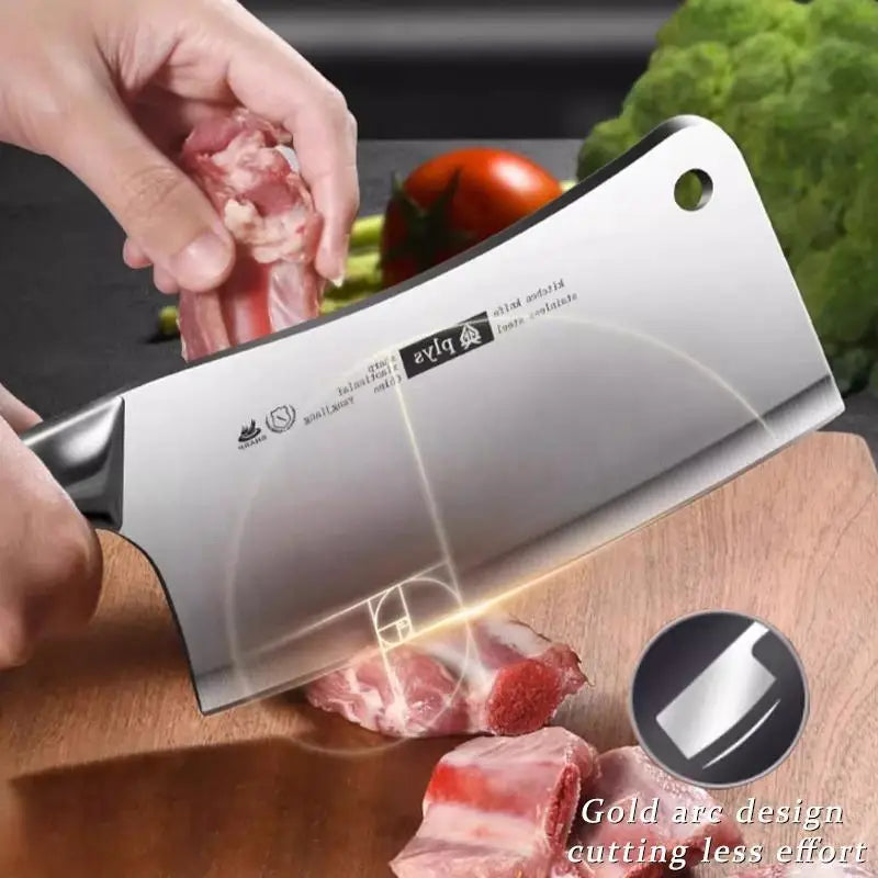 Hand Forged Multi-functional Heavy Duty Kitchen Chef Chopping Knife.