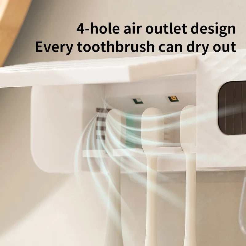 Wall Mounted Smart Toothbrush Sterilizer And Dispenser,