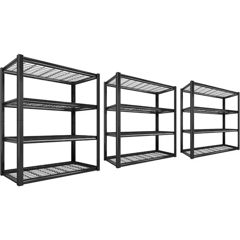 3 Heavy Duty Metal Shelving Units for Garage,