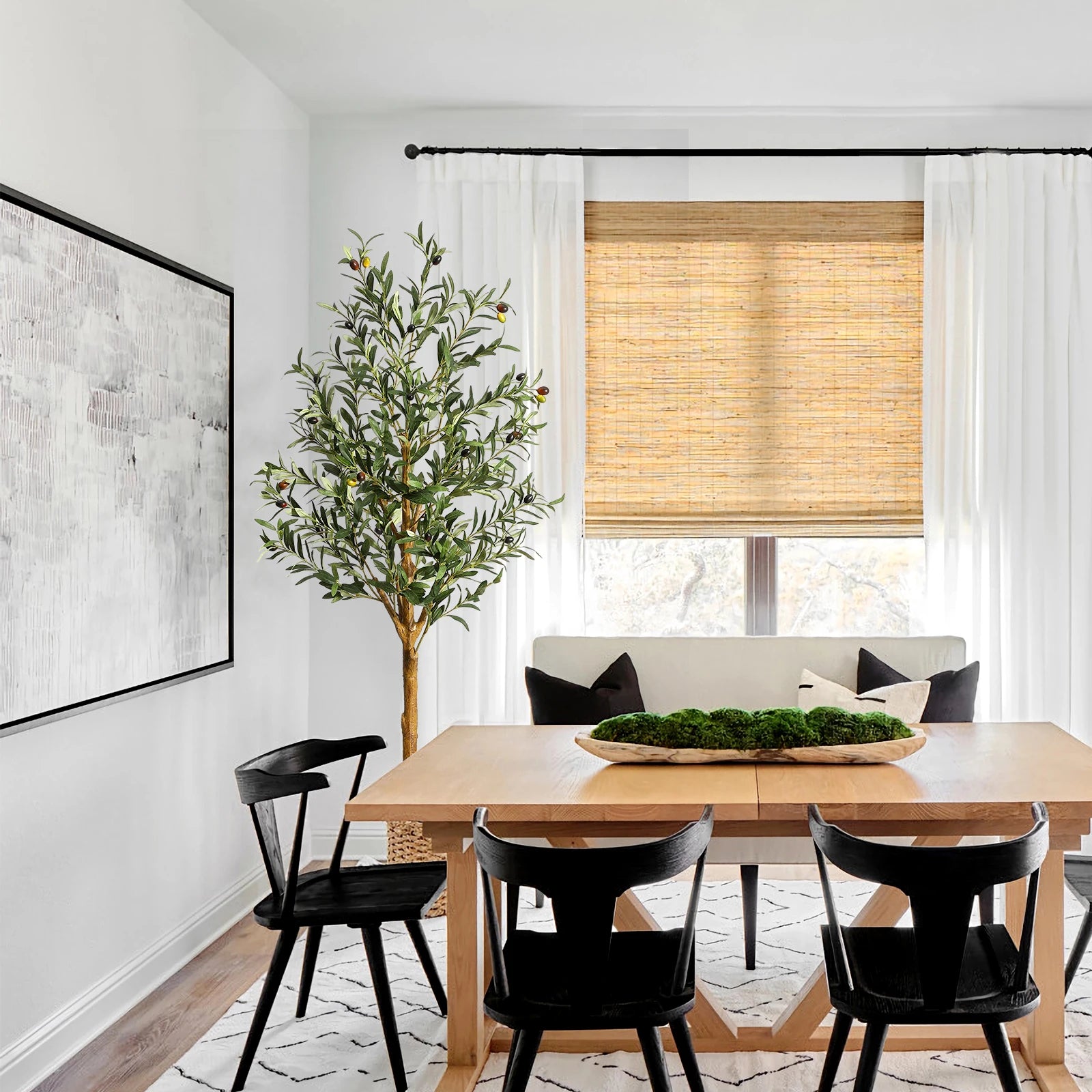 1Pc/2Pcs Large 4ft / 5ft / 6ft Artificial Faux Olive Tree ; Very Realistic Looking. For use indoor or outdoor.