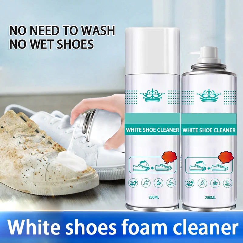 White Shoe Cleaning and Polishing Multi-Functional Foam Cleaner
