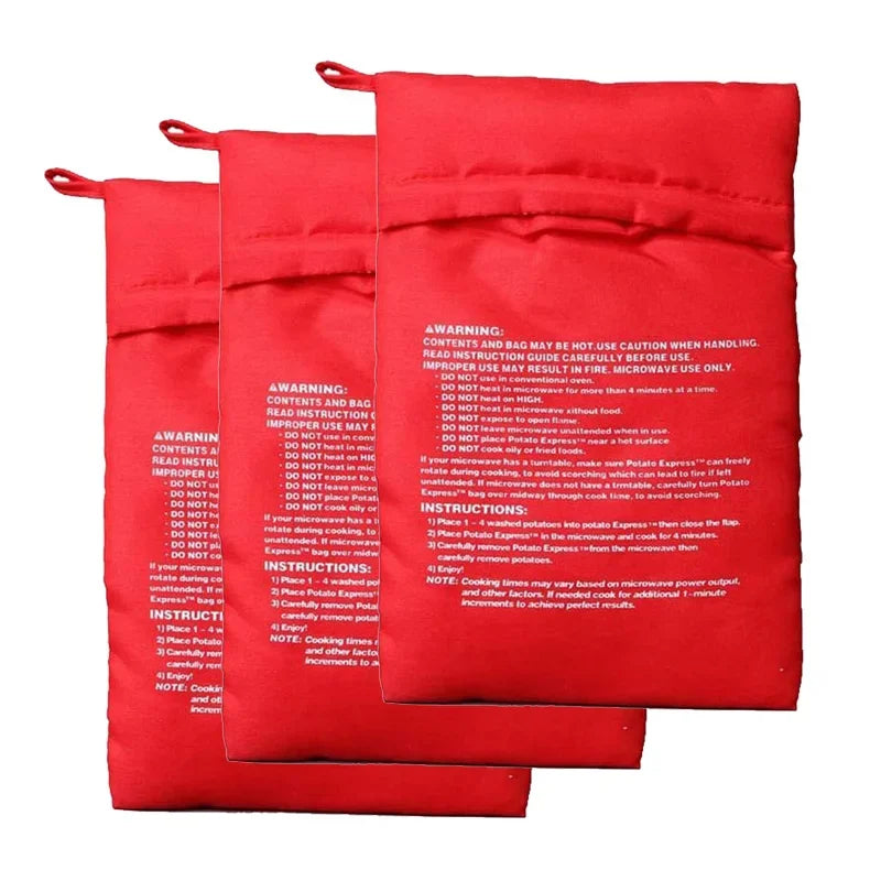 Microwave Reusable 4 Minute Potato Cooker Bag.