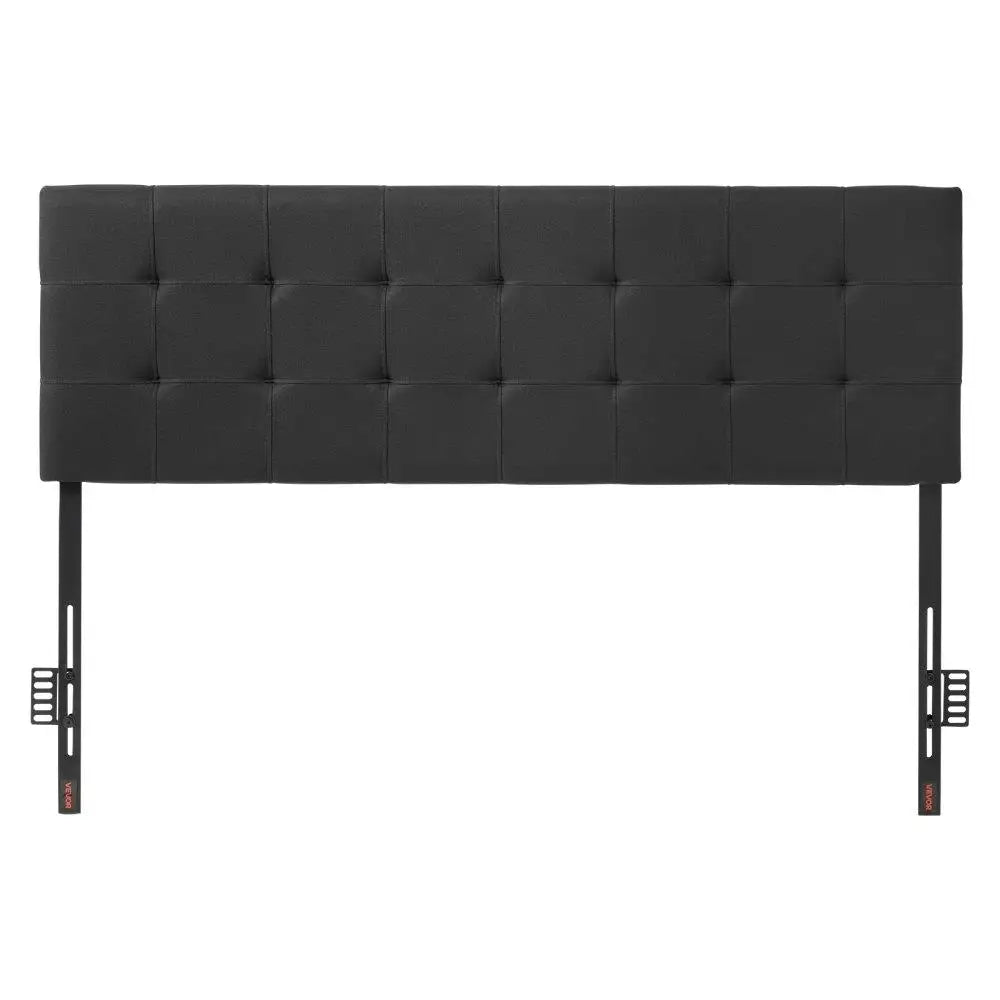 Diamond Tufted Adjustable Height Headboard for Queen Size Bed