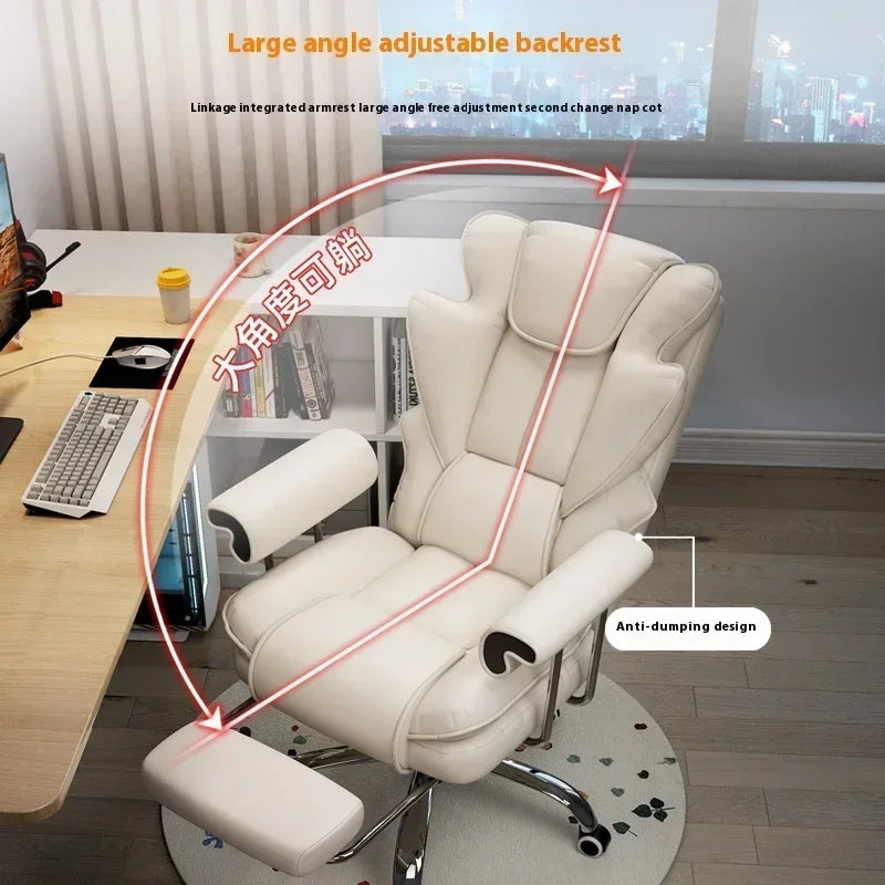 Ergonomic Adjustable Computer Chair with Back Support.