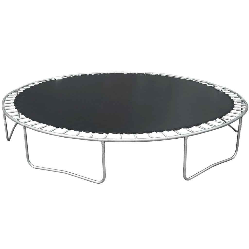 14FT Outdoor Trampoline With Basketball Backboard, Enclosure Net And Outside Ladder