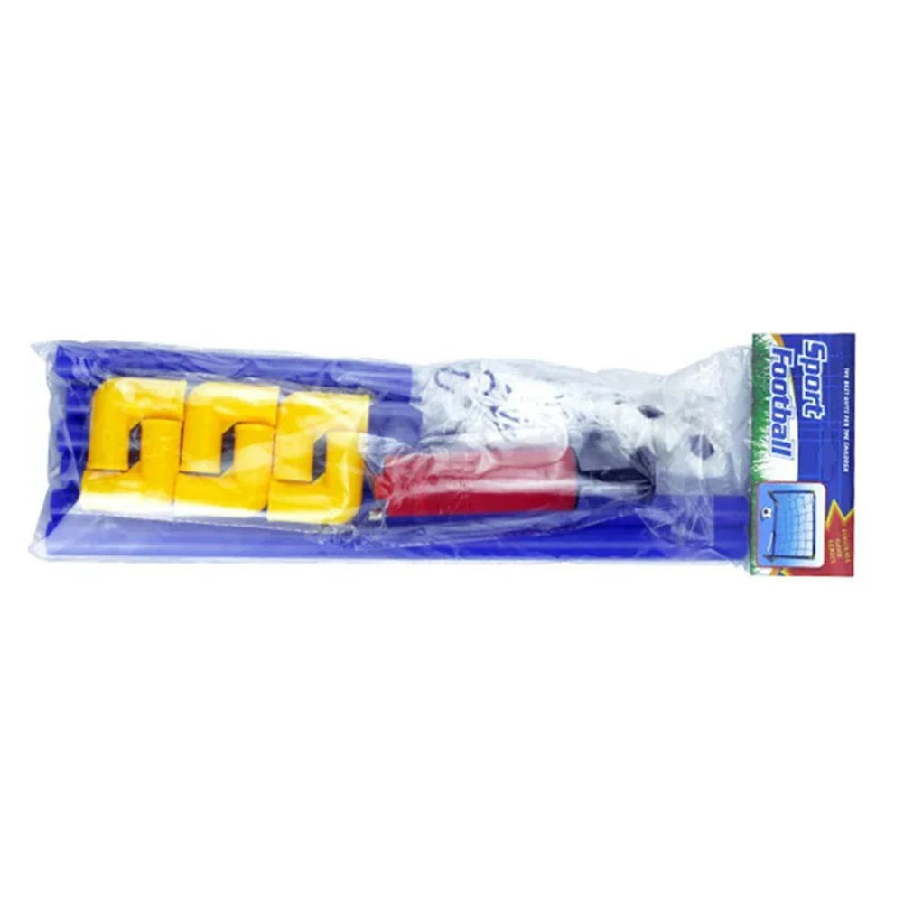 Foldable and Movable Soccer Goal with Net for Training and Practice with Soccer Ball Pump.