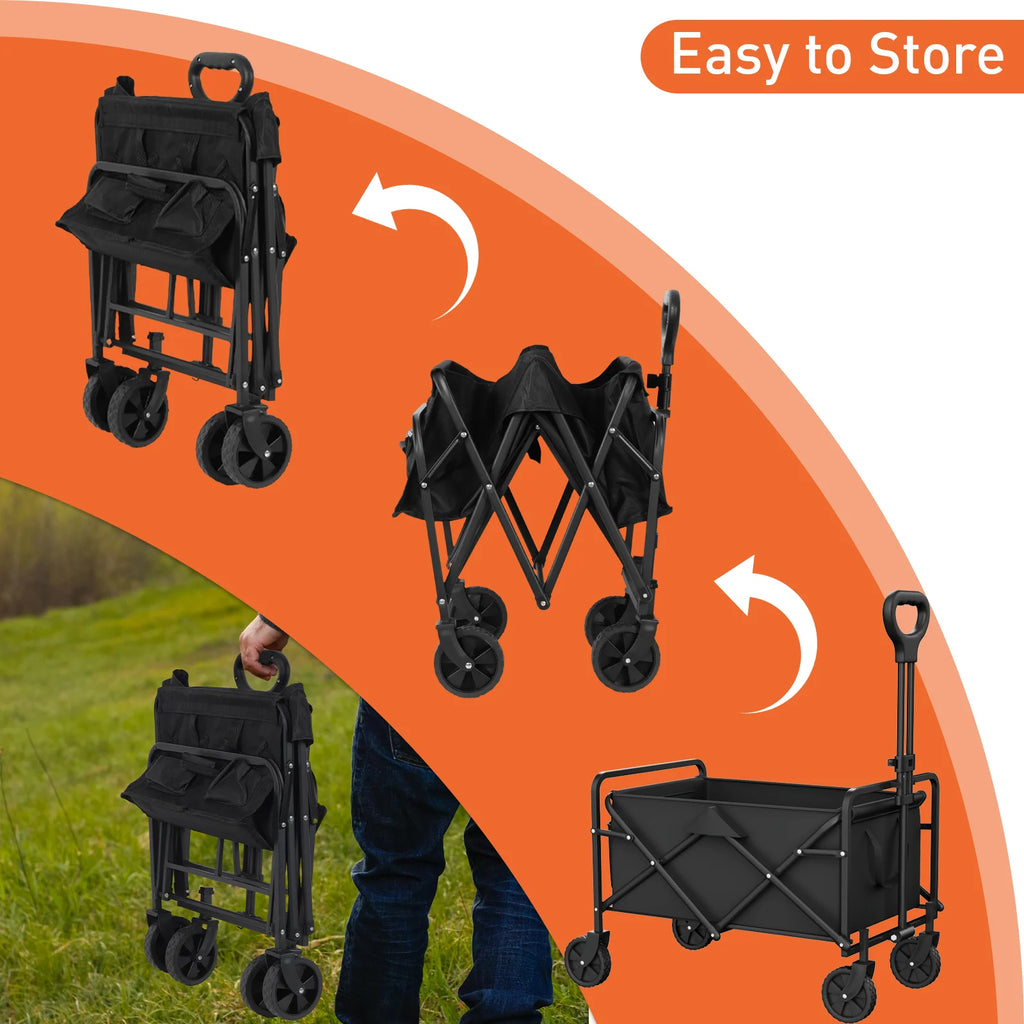Portable Adjustable  Multi-use Household Folding Handcart