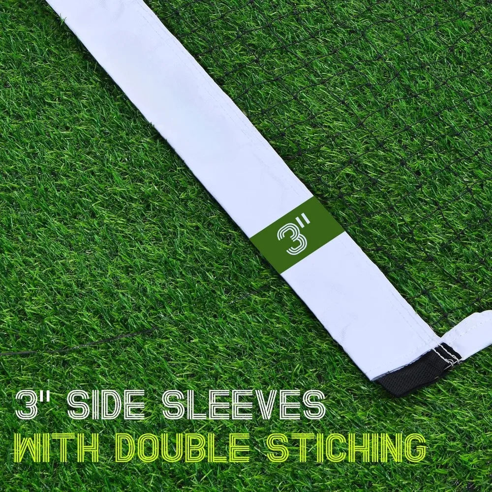 Backyard Badminton Set  with Professional Net, 4 Shuttlecocks, 4 Badminton Rackets, and Carrying Case.