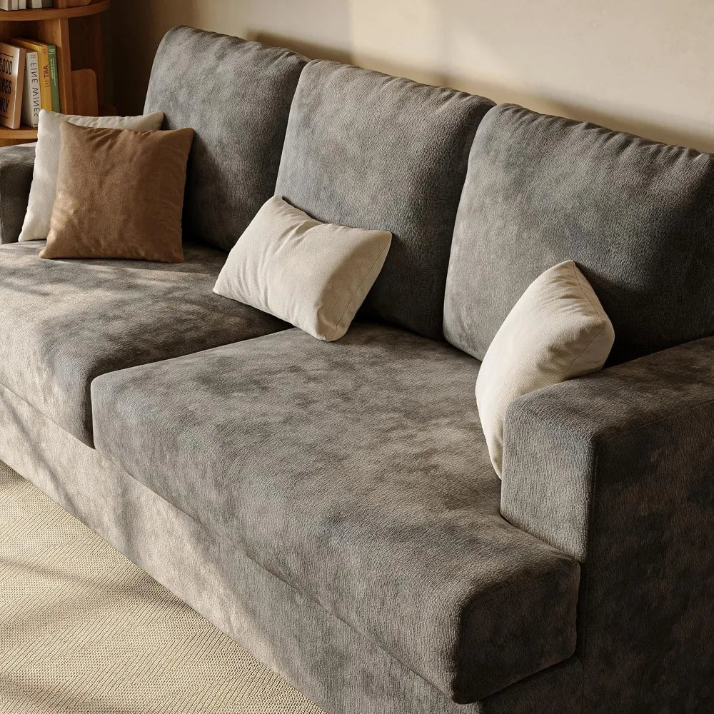 Seater Couches for Living Room Sofas Comfy Sectional Couch with 24" Deep Seat Loveseat Sofa for Small Apartment