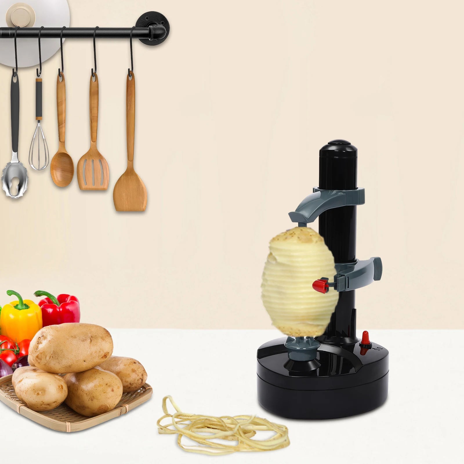 Multi-Function Electric or Battery Operated Fruit/Vegetable Peeler.