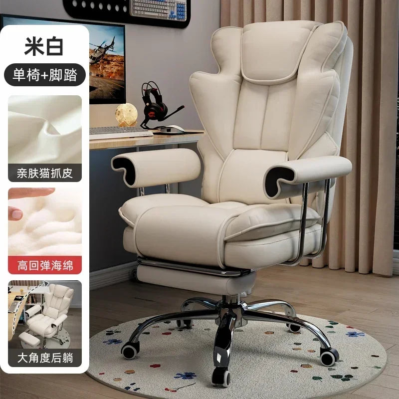 Ergonomic Adjustable Computer Chair with Back Support.