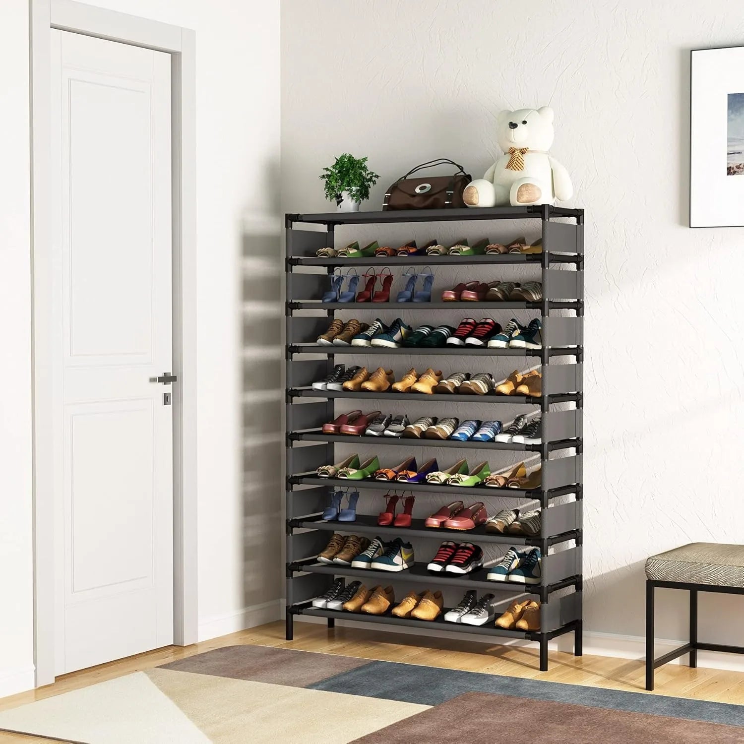 Large Multi-Use Storage Rack Organizer for  Shoes or Books