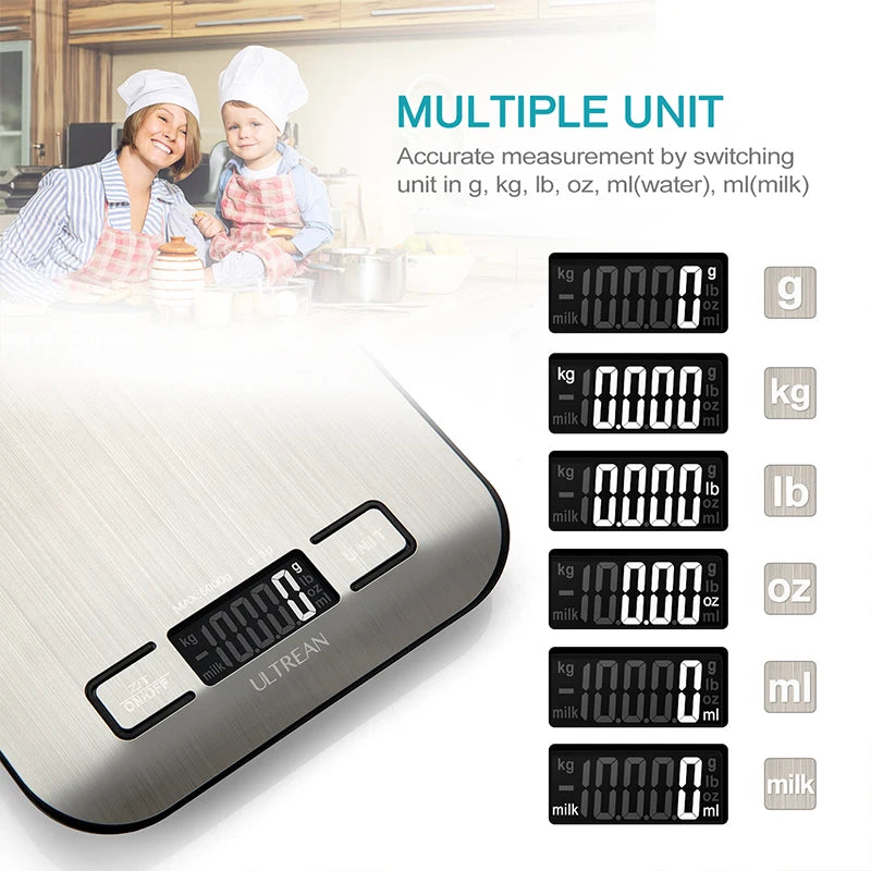 Multifunction Digital Kitchen Scale  with LCD Display.