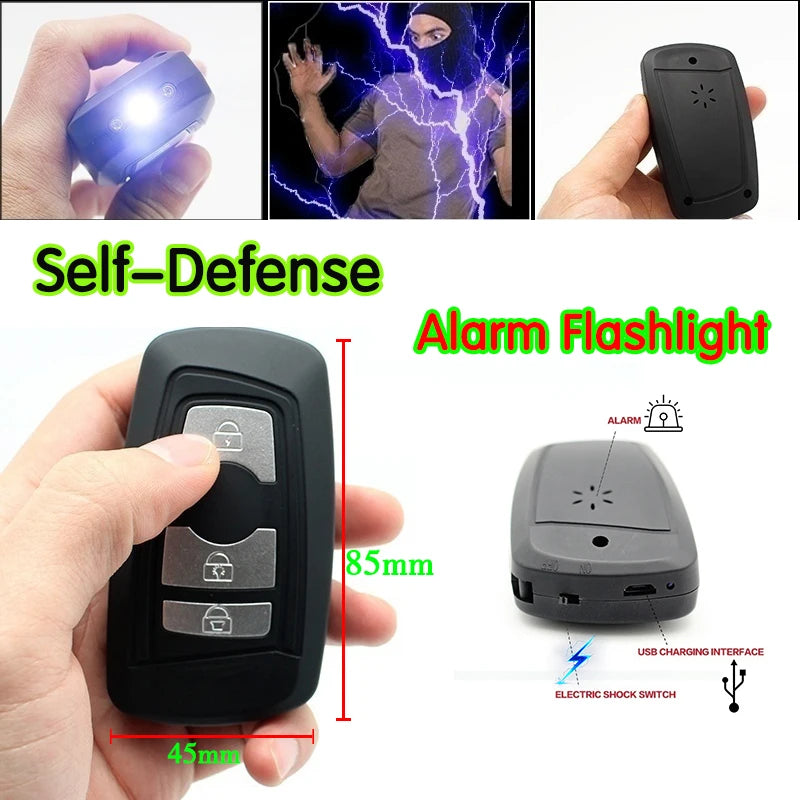 Mini Car Key Self-Defense Stun Gun. Easy To Use,