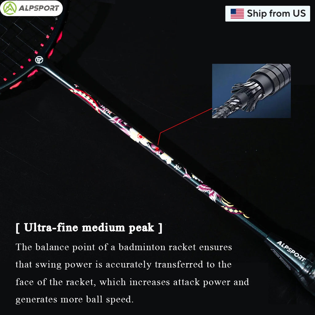 Ultralight Offensive Professional Carbon Fiber Badminton Racket