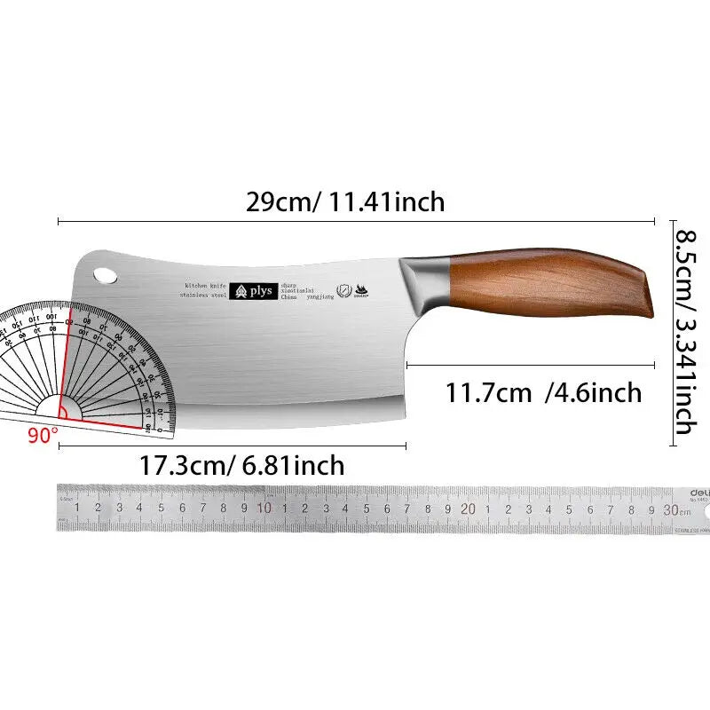 Hand Forged Multi-functional Heavy Duty Kitchen Chef Chopping Knife.