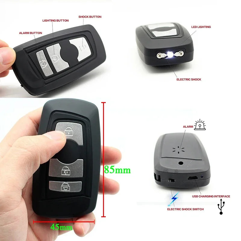 Mini Car Key Self-Defense Stun Gun. Easy To Use,