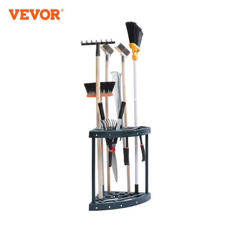 19 Slot Garden Tool Garage Organizer for Long-Handled Garden Tools.