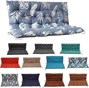 Cushion with Backrest for Outdoor 2-3 Seater Porch Swing.