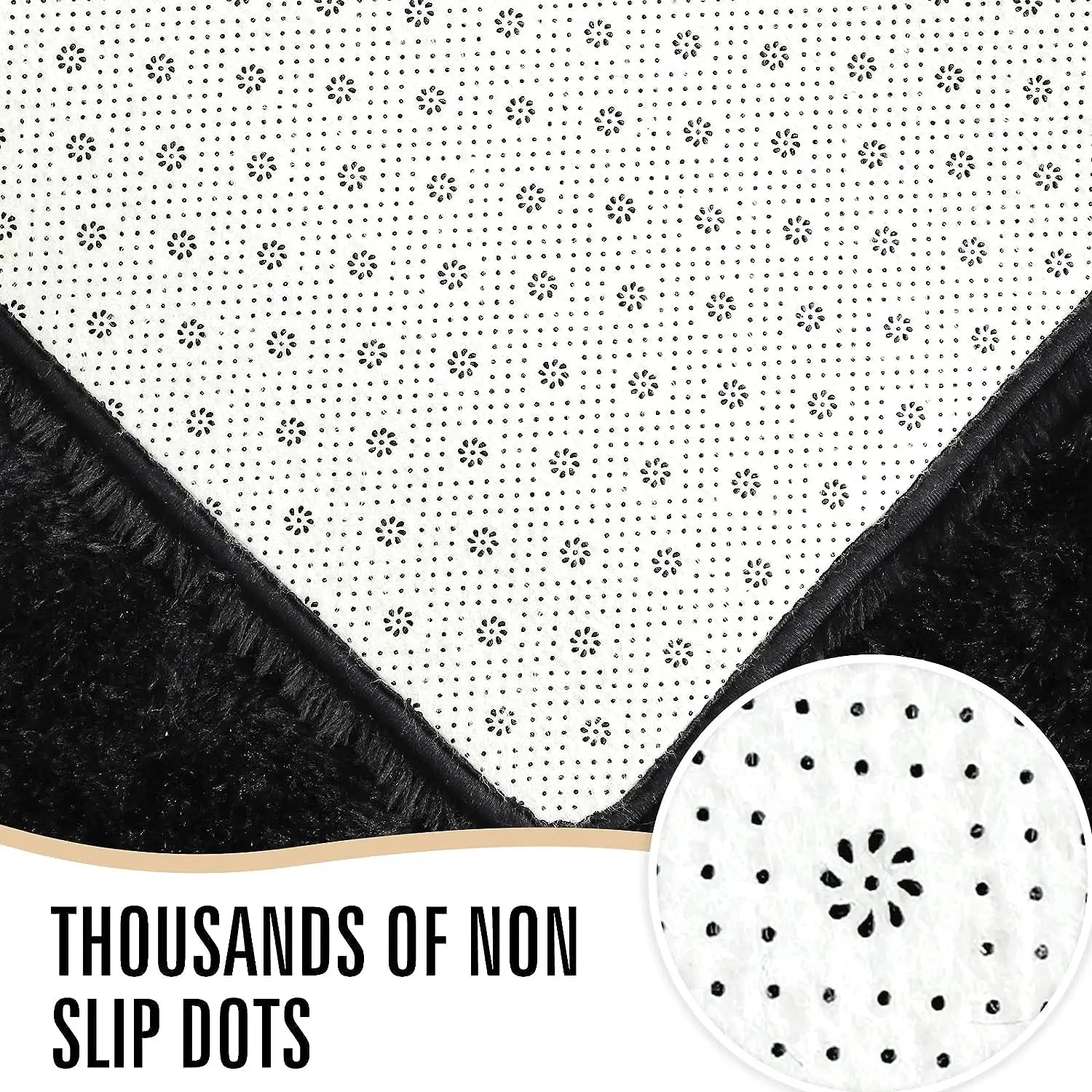Fuzzy Non-Slip Area Rug for Multiple Rooms