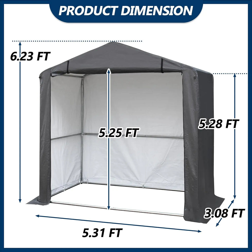 Heavy Duty Outdoor Fabric Storage Shed