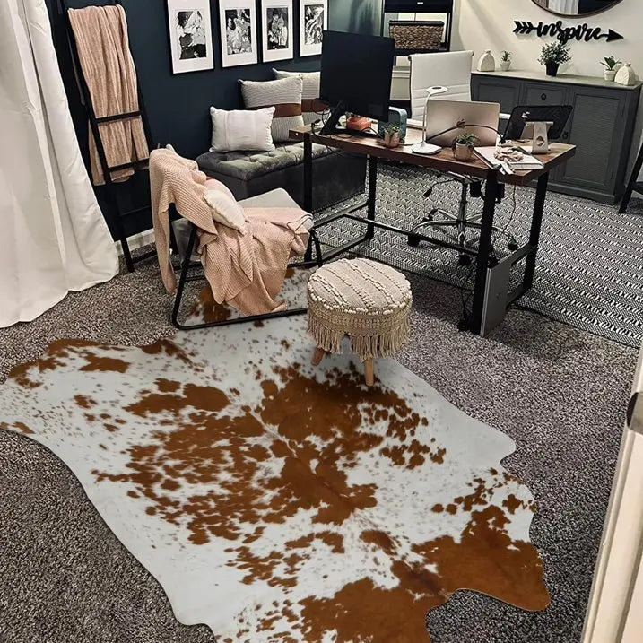 Faux Fur Animal Hide Rug,, Multi-room Use Rug, Decorative Floor Mat