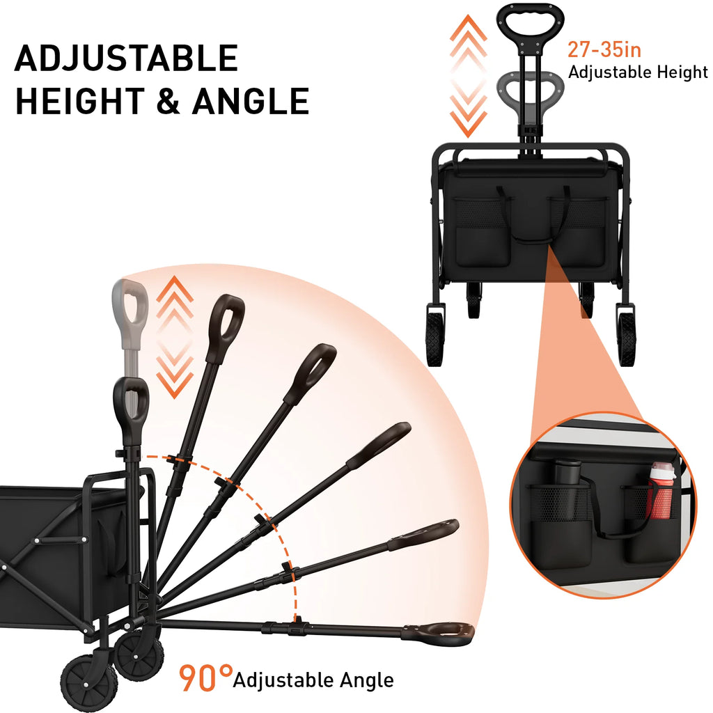 Portable Adjustable  Multi-use Household Folding Handcart