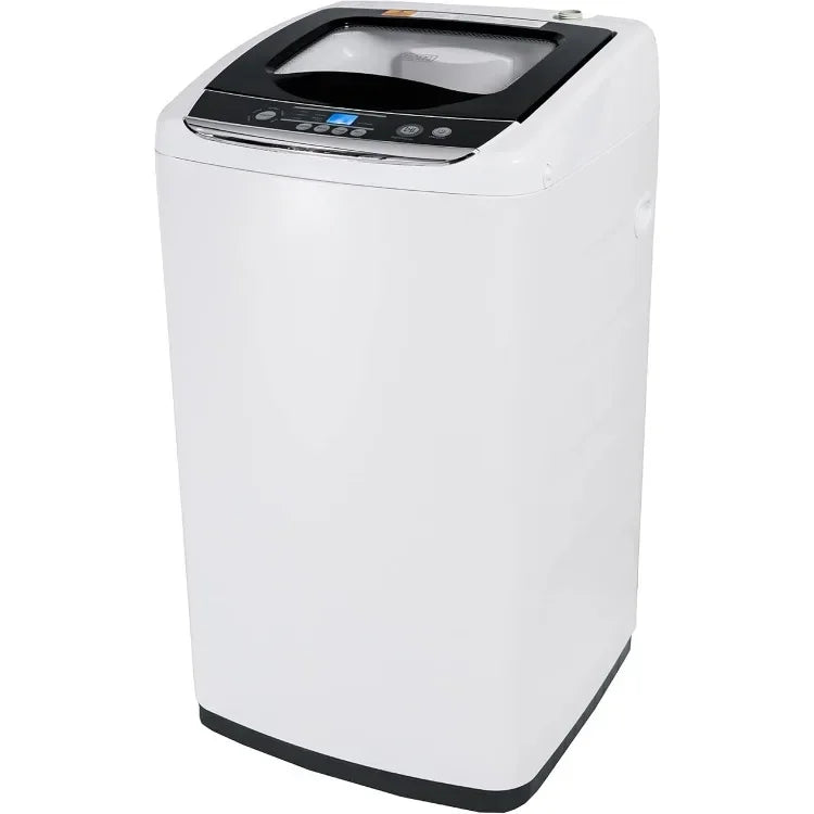 Small Portable 5 Cycle Washing Machine for Household Use with LED Display.