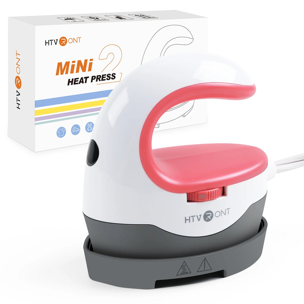 Portable Mini Heat Press Machine and Transfer Iron with Three Heat Settings