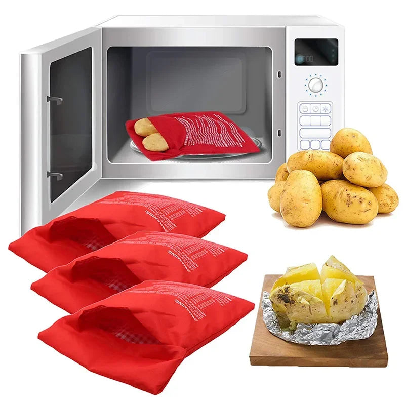 Microwave Reusable 4 Minute Potato Cooker Bag.