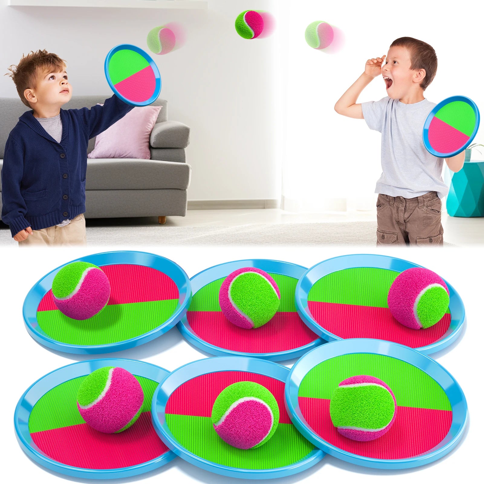 Toss and Catch Ball Game Outdoor Toys for Kids, Outdoor Outside Games Toys for Kids, Yard Backyard Games Beach Toys Outside Game
