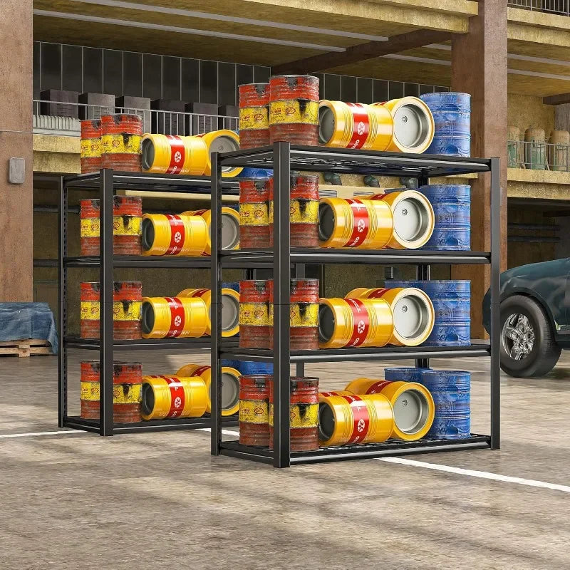3 Heavy Duty Metal Shelving Units for Garage,