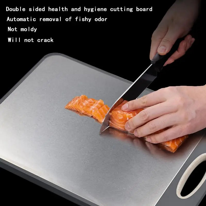 304 Stainless Steel Double-Sided Cutting Board.