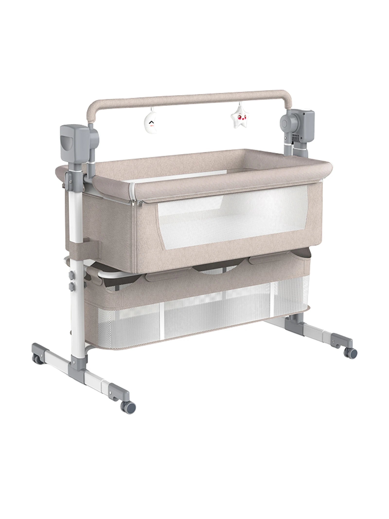 Portable Rocking Travel Crib with Mosquito Net for Baby.