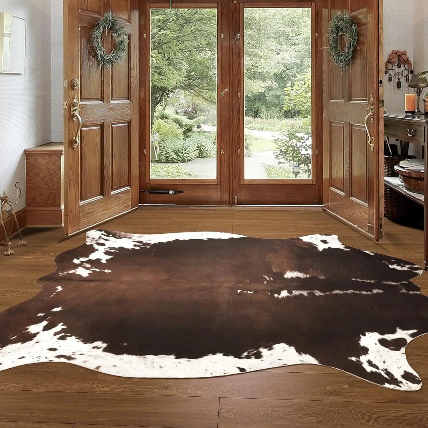 Faux Fur Animal Hide Rug,, Multi-room Use Rug, Decorative Floor Mat
