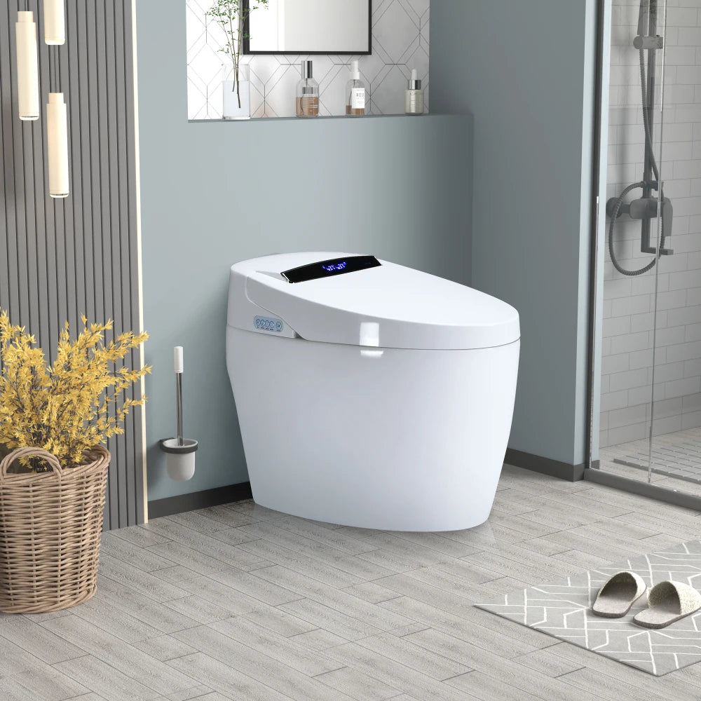 Portable Smart Toilet with Heated Bidet Seat, Auto Open/Close Seat.