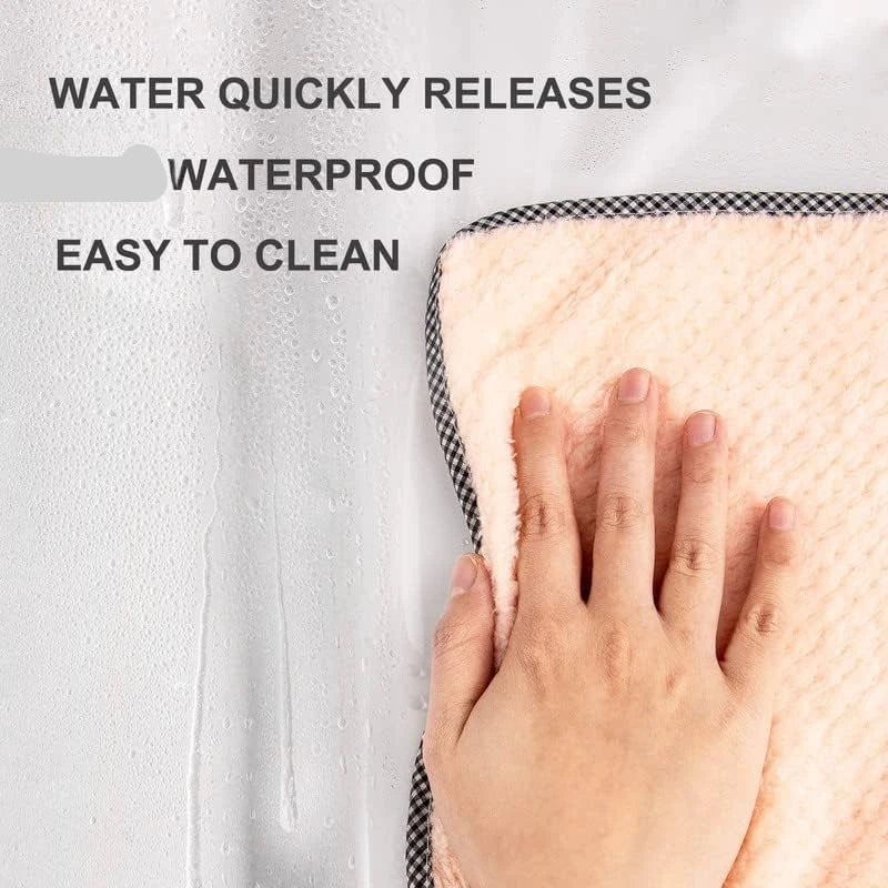 72" x 84" Extra Long Clear Plastic Waterproof Inside Shower Curtain Liner with Grommets and Magnets