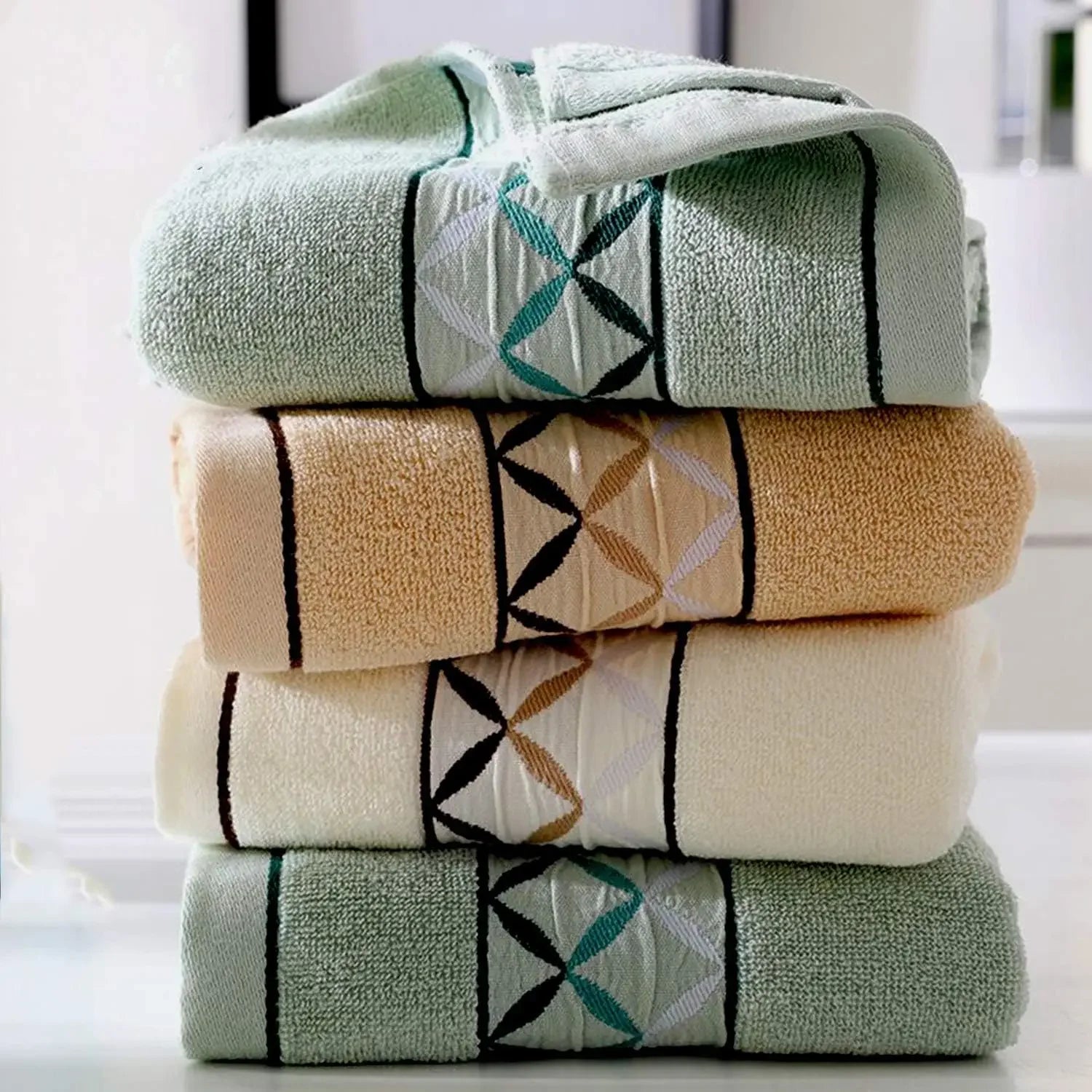 4 piece pure cotton hand towel,