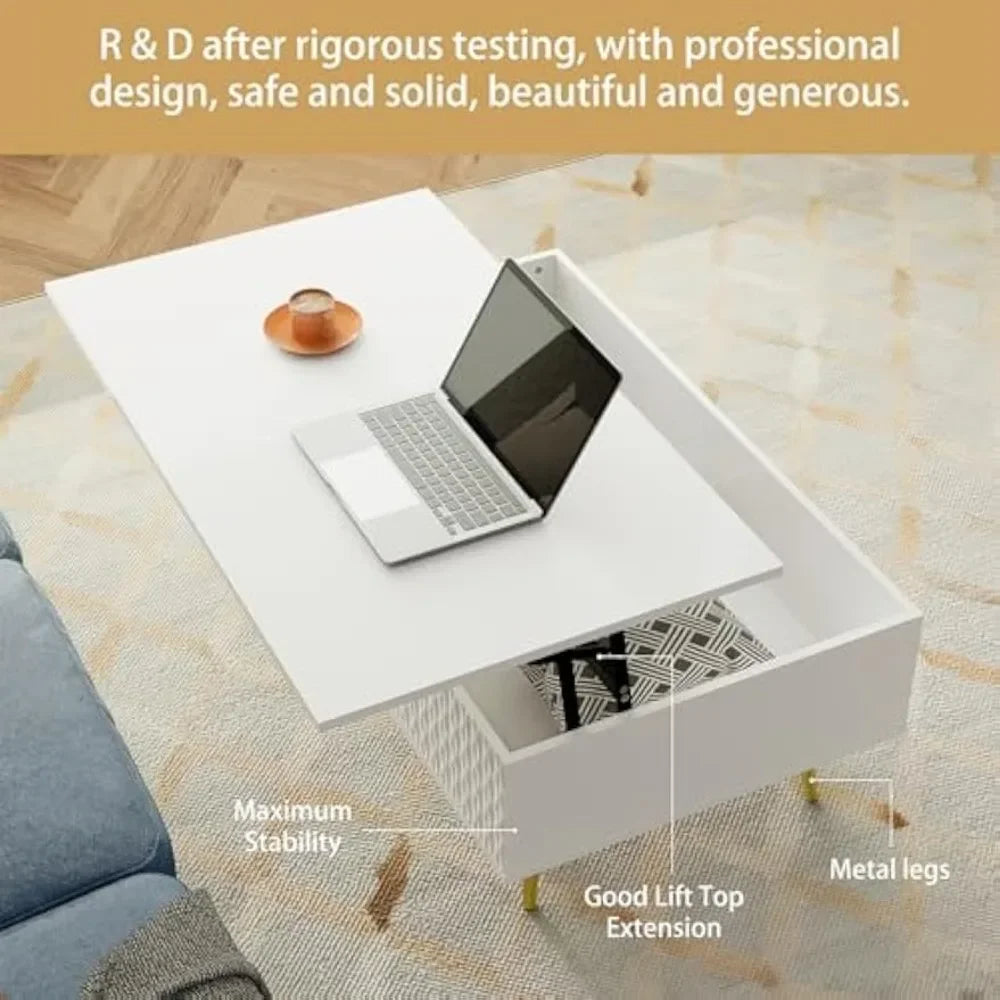 Coffee Table with Lift Top and Storage,