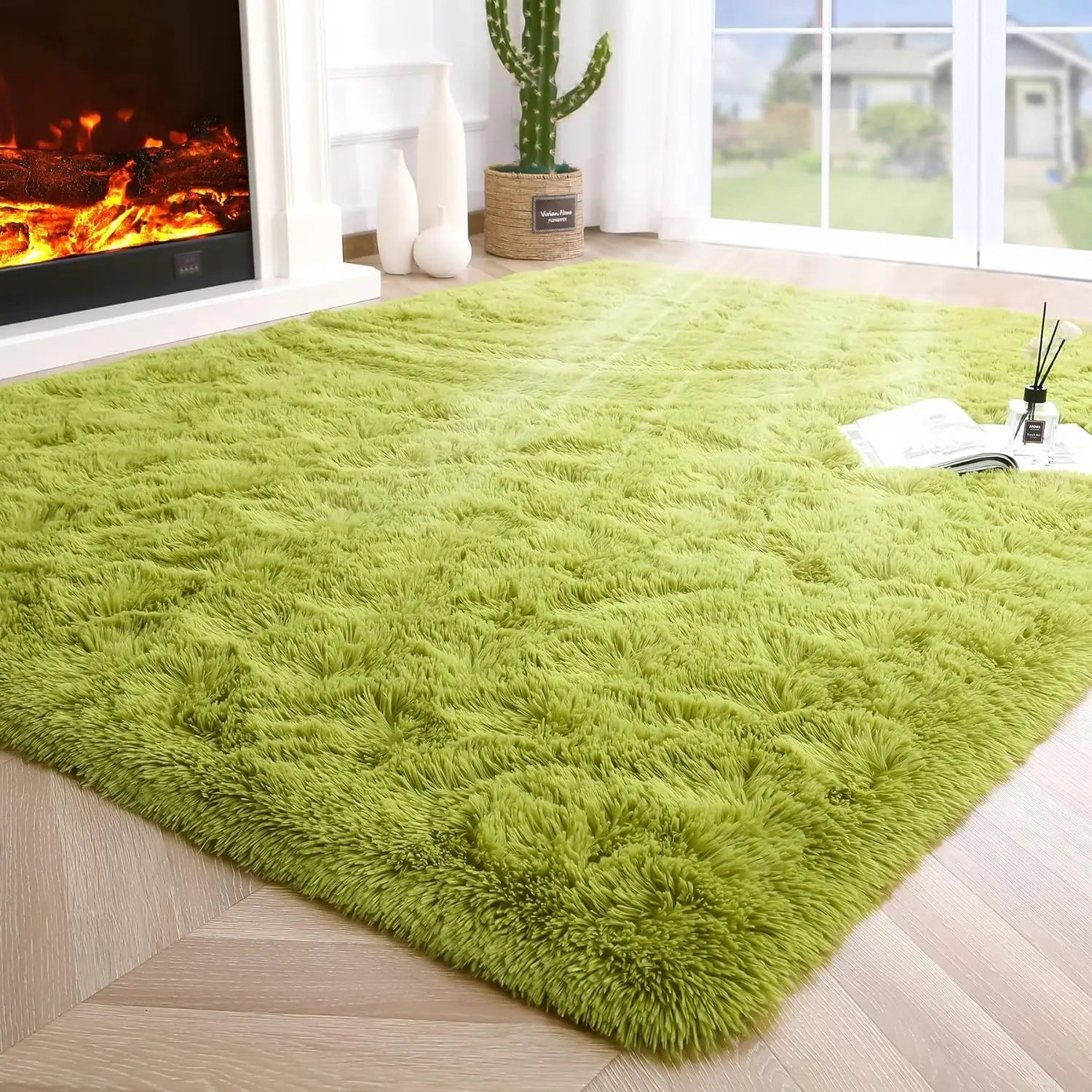 Fuzzy Non-Slip Area Rug for Multiple Rooms